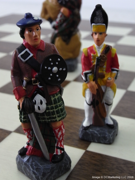 Battle of Culloden Hand Painted Theme Chess Set